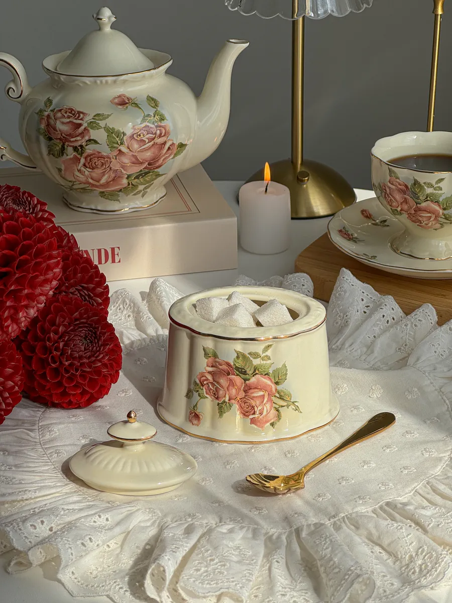 Сахарница с крышкой керамическая — деталь 3