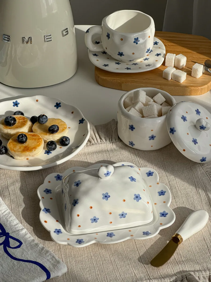 Сахарница с крышкой керамическая — деталь 6